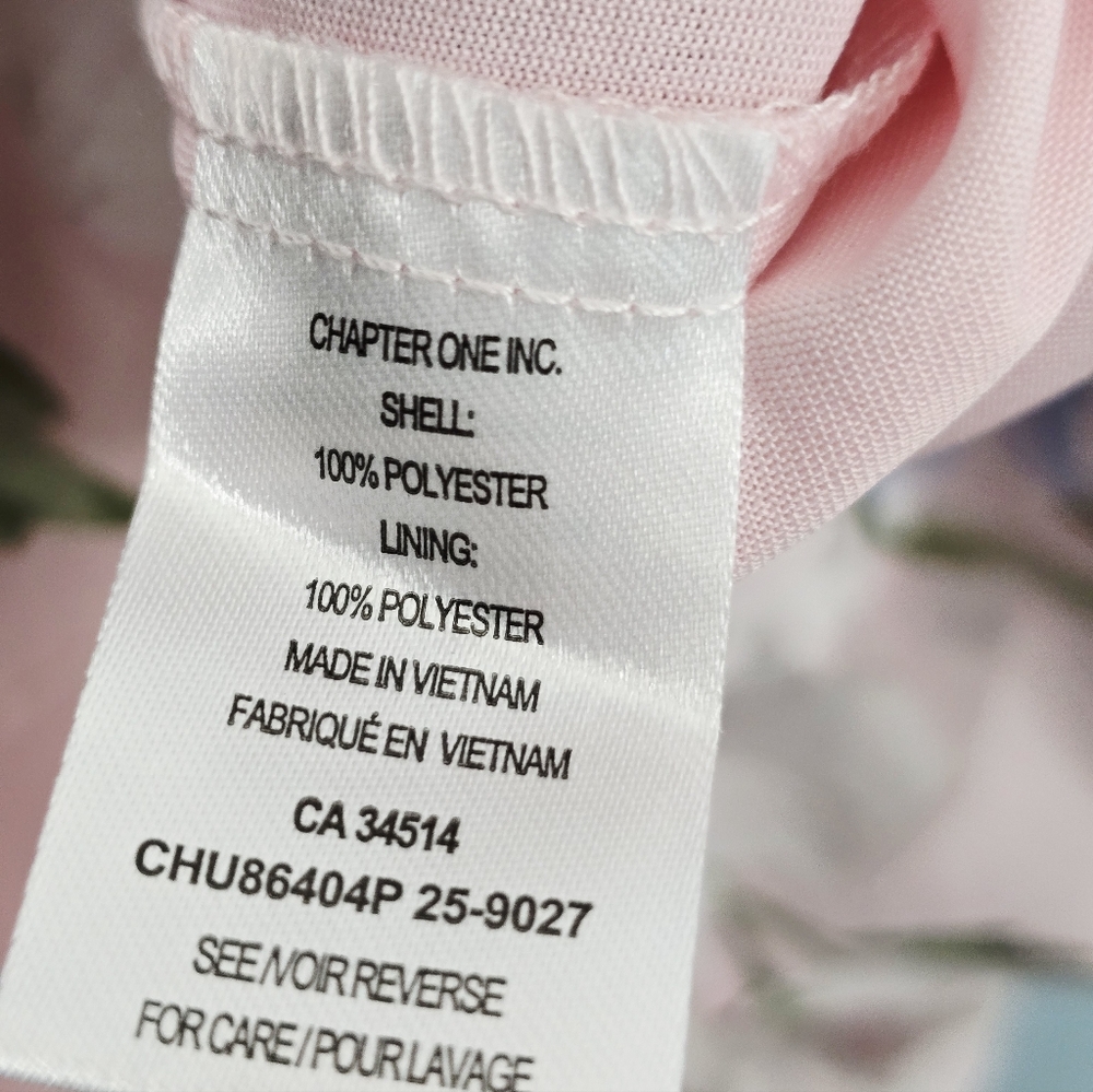 Tamara H Plus Size Floral Pink Blouse for Women - Picture 6 of 6